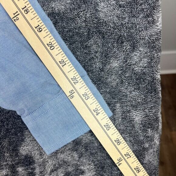 Vtg 80s Levi's White Tab Chambray Western Pearl Snap Long Sleeve Denim L - Picture 9 of 13